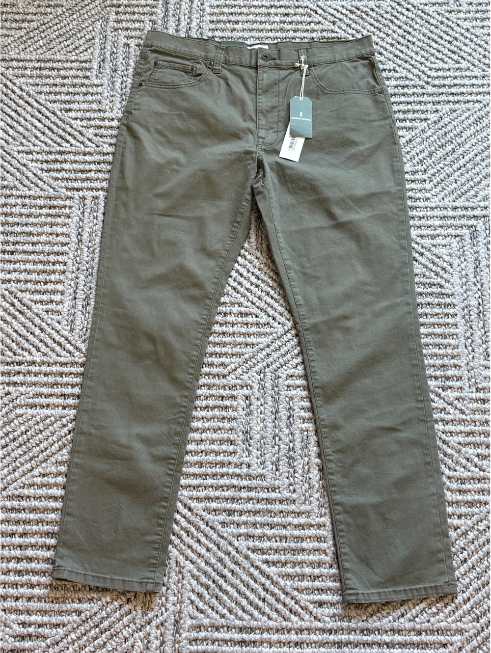 Mutual Weave Men's Olive Green Casual Pants Size 36x32